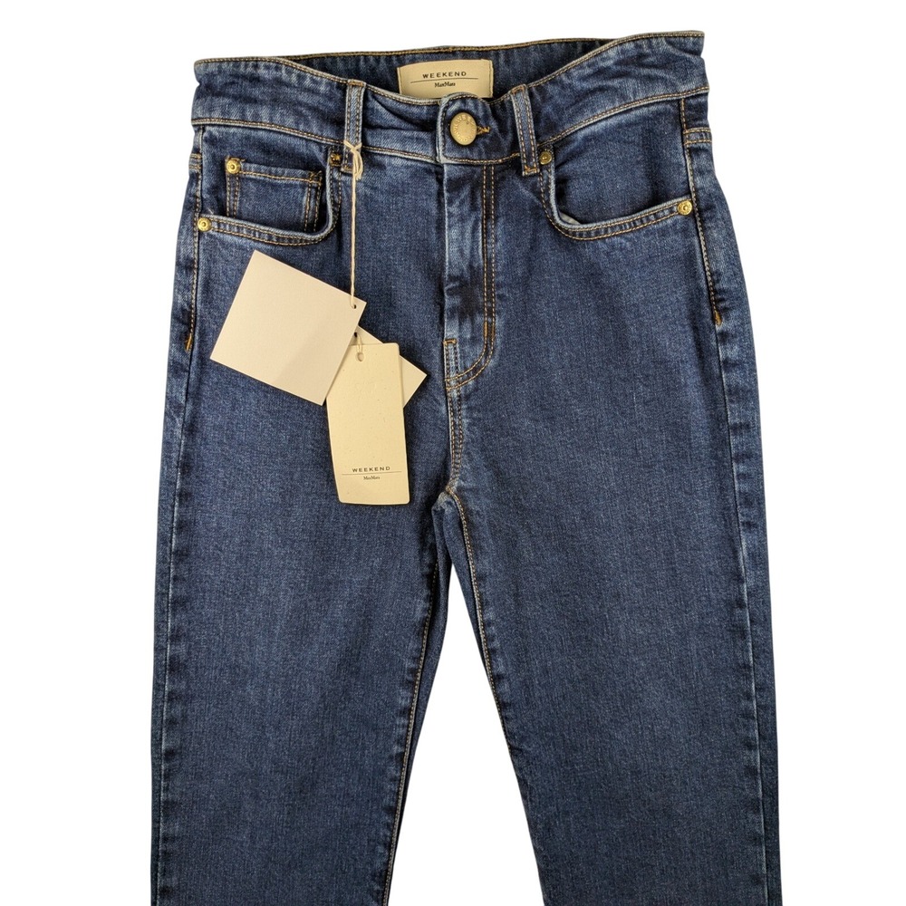 Weekend‎ MaxMara Boyfriend Jeans Dark Wash Denim Comfort Fit Sz 27x29